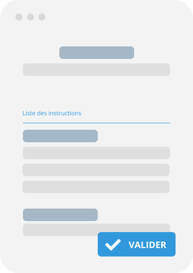 Interface commune de saisie des instructions de mises OenoPim