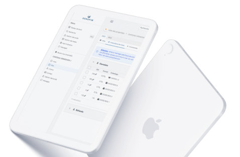 Aperçu de l'application OenoPim sur mobile et tablette